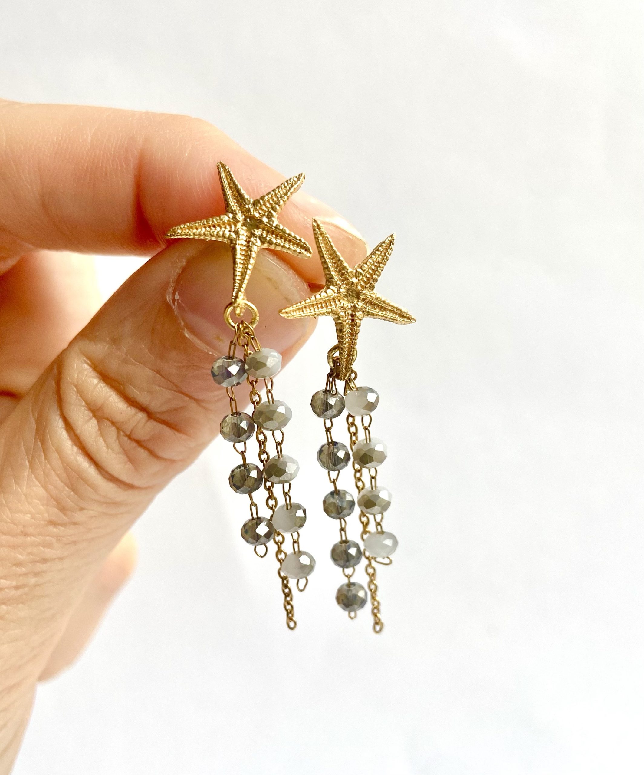 Pendientes Estrella con cristales